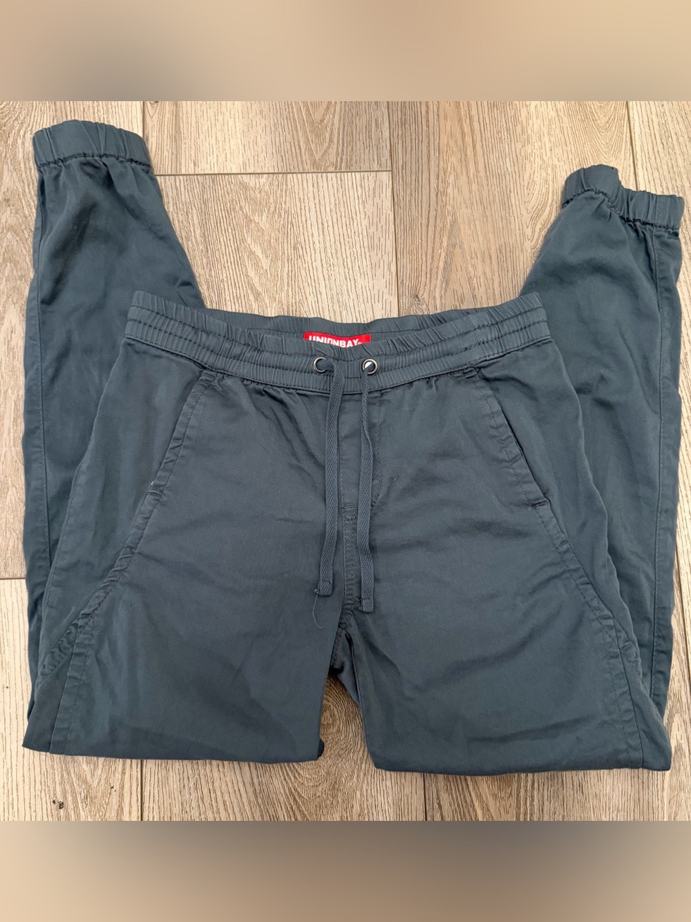Boy’s Dark Gray Jogger Pants with Drawstring